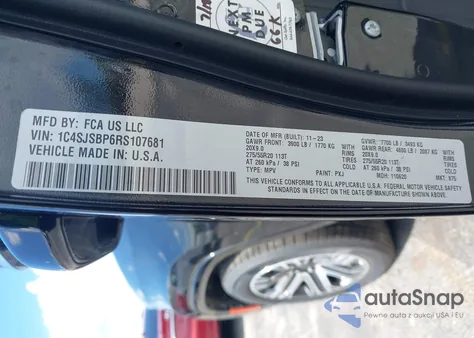 2024 Jeep Wagoneer L Series Ii 4X4 z USA, uszkodzony, nr VIN 1C4SJSBP6RS107681